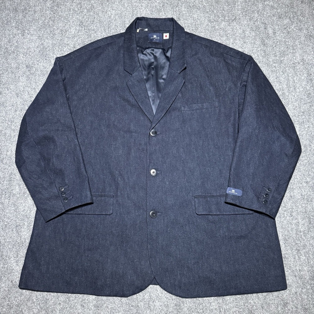 Levi's Blue Tab Chore Blazer Japanese Fabric Denim Coat Jacket Men 2XL XXL